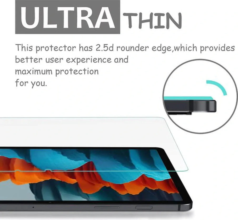 Screenprotector – Geschikt voor Samsung Galaxy Tab S7/S8 – Gehard Glas – Anti-kras – Tempered Glas-tabletscreenprotectors-Ilumina Benelux