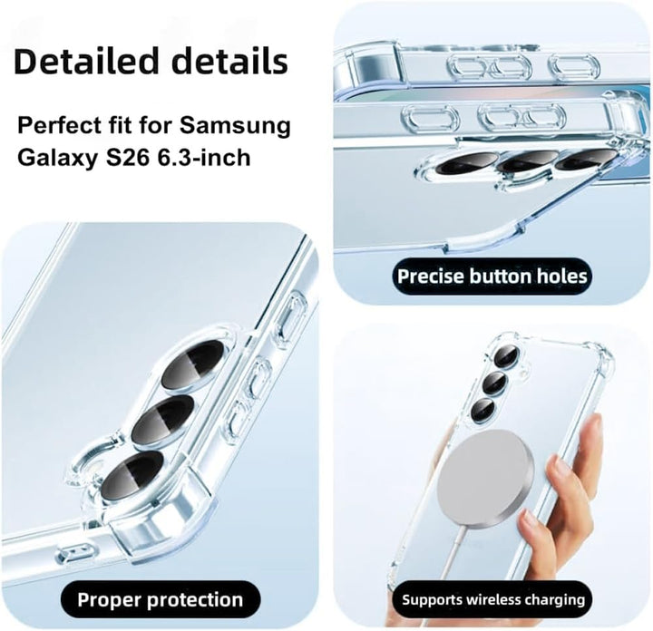 Samsung Galaxy S25 FE Hoesjes - Ultra-Hybrid Backcover - Schokbestendig - Crystal Clear Transparant-Ilumina Benelux