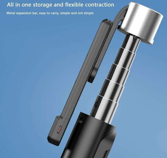 Selfie Stick Statief – 3-in-1 Bluetooth Monopod – Draadloze Afstandsbediening – Selfie Licht – Uitschuifbaar 360° Draaibaar-Selfiesticks-Ilumina Benelux