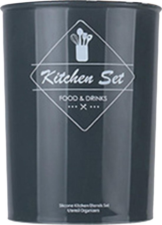 Siliconen keukengerei set – 12-delig spatels, garde & roerspatel – BPA-vrij – Ophangbaar – Houten steel – Krumble-Kookgerei set-Ilumina Benelux