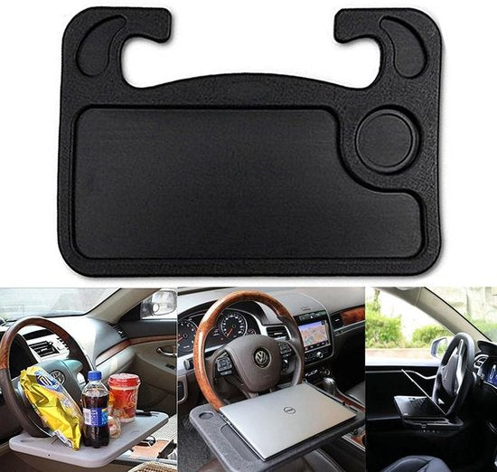 Stuurwiel Tafeltje Auto – Draagbare Laptop & Eetblad Houder – Multifunctioneel – LB-486 – Zwart-Autotoebehoren-Ilumina Benelux