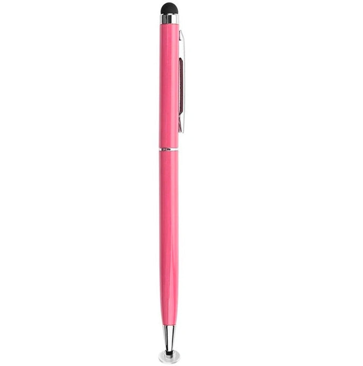 Stylus pen tablets & smartphones – 2-in-1 precisie disc tip – Capacitive schrijf- en tekenstift – Geschikt voor iPhone/iPad/Samsung/Surface – Roze-Ilumina Benelux