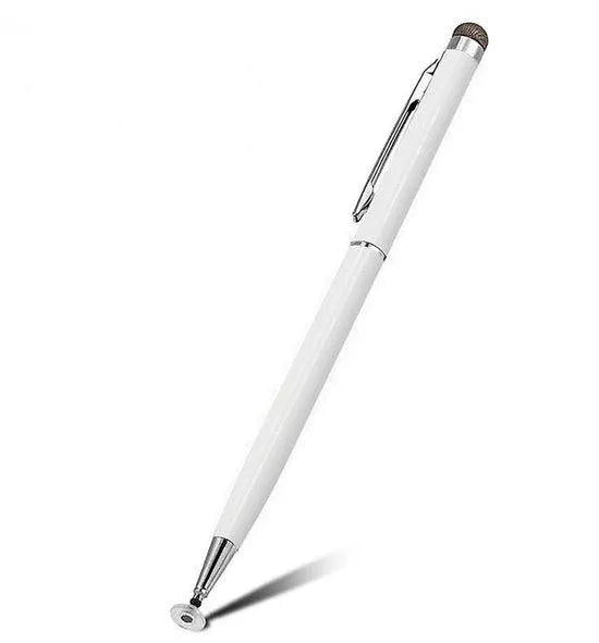 Stylus pen voor tablet & smartphone – 2-in-1 precisie disc tip – Capacitive schrijfstift – Geschikt voor iPhone/iPad/Samsung/Surface – Wit-Stylus-Ilumina Benelux