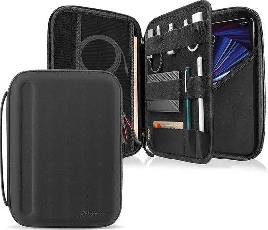 Tablethoes 10/11 inch – Tablet sleeve draagtas – Accessoires vak – Geschikt voor iPad & Samsung Galaxy Tab – Zwart-Tablethoesjes-Ilumina Benelux