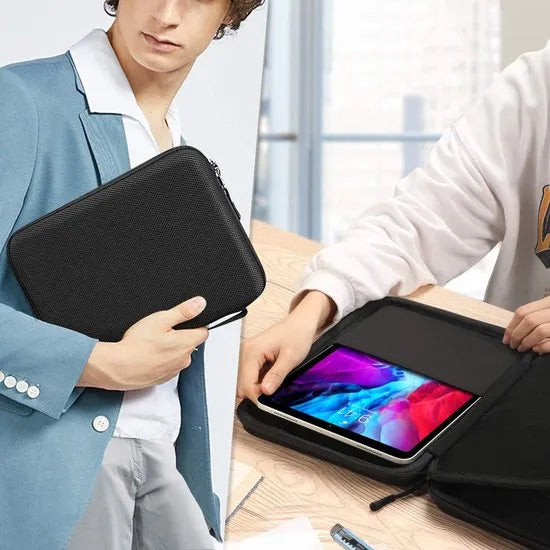 Tablethoes 10/11 inch – Tablet sleeve draagtas – Accessoires vak – Geschikt voor iPad & Samsung Galaxy Tab – Zwart-Tablethoesjes-Ilumina Benelux
