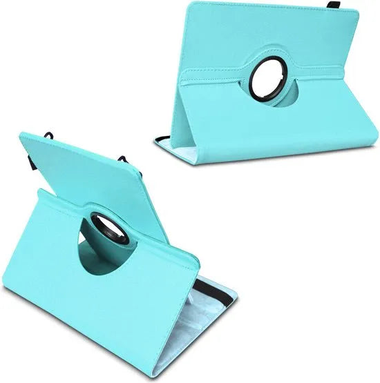 Tablethoes 9-10 inch – Universeel – PU Leer – Standfunctie – Lichtblauw-Tablethoesjes-Ilumina Benelux