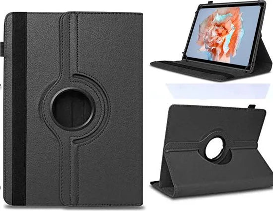 Tablethoes 9-10 inch – Universeel – PU Leer – Standfunctie – Zwart-Tablethoesjes-Ilumina Benelux
