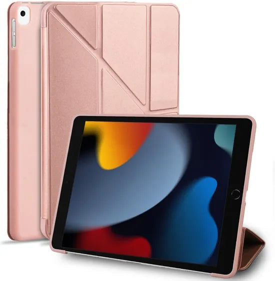 Tablethoes iPad 10.2 (2022/2021/2020) – Slaap/Wake functie – Slim Cover – Roségoud-Tablethoesjes-Ilumina Benelux