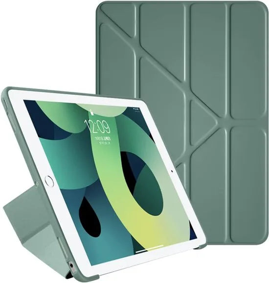 Tablethoes iPad Air 11 inch (2024/2025/2026) & Air 5/4 – Smartcover – Penhouder – Auto Sleep/Wake – Groen-Tablethoesjes-Ilumina Benelux