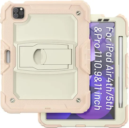 Tablethoes – Schokbestendig – iPad Pro 11 (2022/2021/2020) & Air 5/4 – Lichtroze-Tablethoesjes-Ilumina Benelux