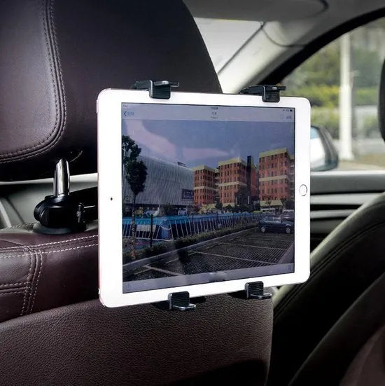Tablethouder auto – Achterbank hoofdsteun montage – 360° draaibaar – Universeel 7-13 inch tablets – Zwart-Tablethouder-Ilumina Benelux