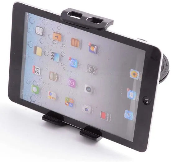 Tablethouder auto – Dashboard/Raam Zuignap – Klembevestiging – 5-9 inch Tablet & Smartphone – Zwart-Tablethouder-Ilumina Benelux