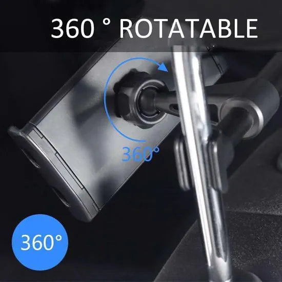 Tablethouder auto hoofdsteun – Achterbank tablet mount – Verstelbaar & stevig – 360° draaibaar – Zwart-Tablethouder-Ilumina Benelux