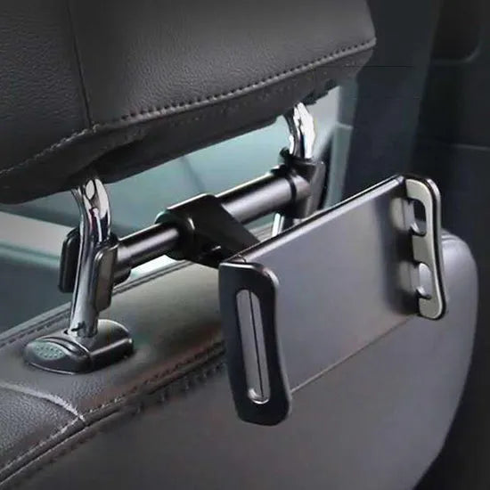 Tablethouder auto hoofdsteun – Achterbank tablet mount – Verstelbaar & stevig – 360° draaibaar – Zwart-Tablethouder-Ilumina Benelux
