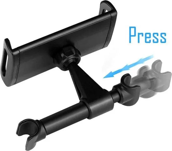Tablethouder auto – Hoofdsteun houder achterbank – Voor 4-11 inch tablets – 360° verstelbaar – Universeel – Zwart-Tablethouder-Ilumina Benelux