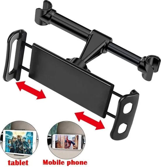 Tablethouder auto – Hoofdsteun houder achterbank – Voor 4-11 inch tablets – 360° verstelbaar – Universeel – Zwart-Tablethouder-Ilumina Benelux