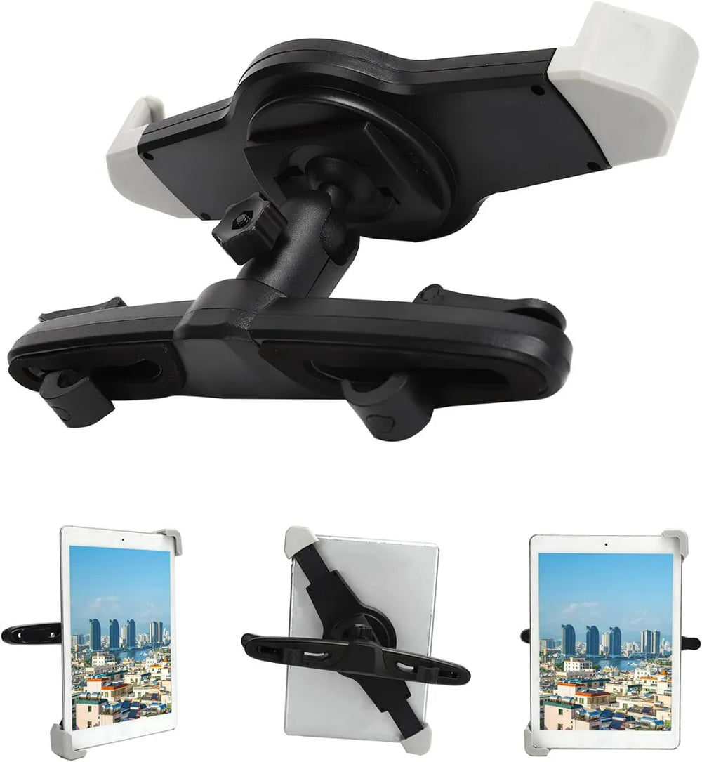 Tablethouder auto – Hoofdsteun montage – Verstelbare arm – 360° draaibaar – Zwart-Tablethouder-Ilumina Benelux