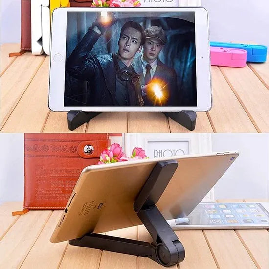 Tablethouder bureau – Dockstandaard – Universeel voor tablets & e-readers – Verstelbaar – Zwart-Tablethouder-Ilumina Benelux