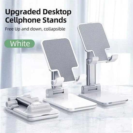 Tablethouder bureau – Opvouwbare Verstelbare Tabletstandaard – Antislip Desktop Stand – Voor iPad/iPhone – Zilver-Ilumina Benelux