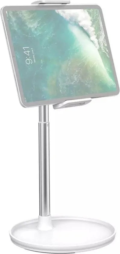 Tablethouder bureau – Verstelbare standaard – 360° draaibaar – Universeel voor telefoon en tablet – Zwart-Ilumina Benelux