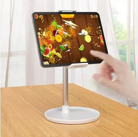 Tablethouder bureau – Verstelbare standaard – 360° draaibaar – Universeel voor telefoon en tablet – Zwart-Ilumina Benelux