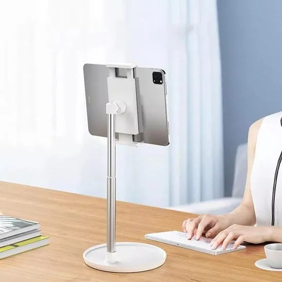 Tablethouder bureau – Verstelbare standaard – 360° draaibaar – Universeel voor telefoon en tablet – Zwart-Ilumina Benelux