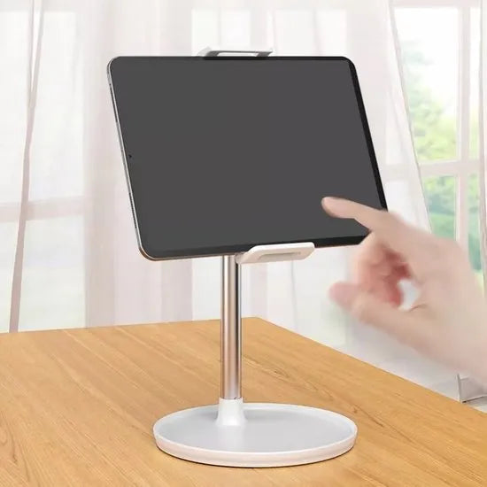 Tablethouder bureau – Verstelbare standaard – 360° draaibaar – Universeel voor telefoon en tablet – Zwart-Ilumina Benelux