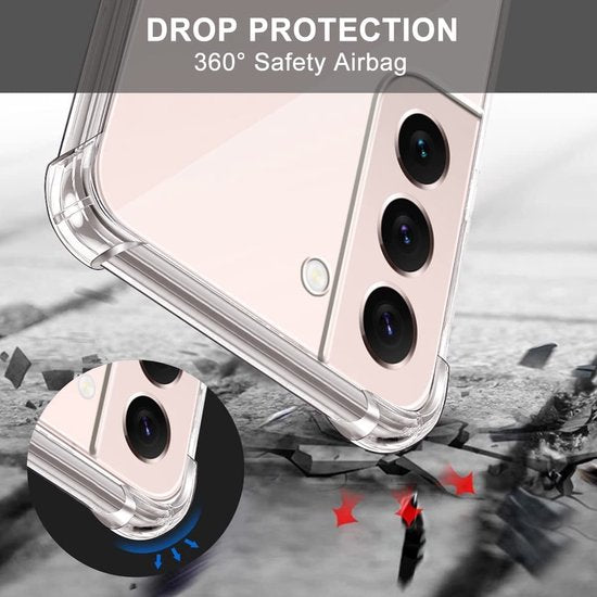 Telefoonhoesje met Koord Geschikt voor: Samsung Galaxy S22 - Transparant-Ilumina Benelux