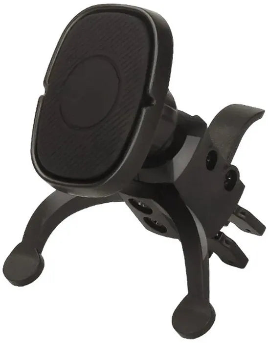Telefoonhouder auto – 360° draaibaar – Ventilatierooster clip – Sterke magneet – Inclusief plakplaatjes – Zwart-Telefoonhouders-Ilumina Benelux