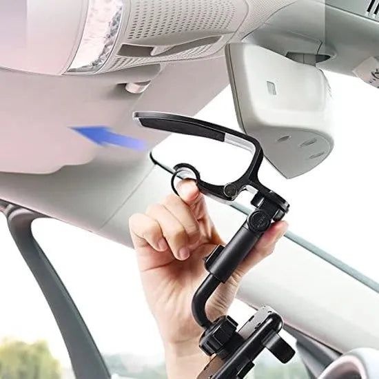 Telefoonhouder auto – 360° draaibaar – Verstelbaar – Dashboard/Stuur/Zonneklep Montage – Zwart-Ilumina Benelux