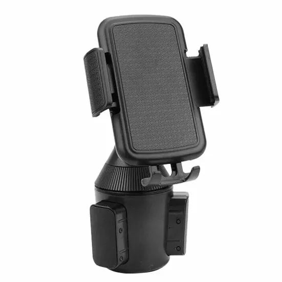 Telefoonhouder auto – Bekerhouder Cup Holder – One-Touch Klem – Universeel Verstelbaar – Zwart-Ilumina Benelux