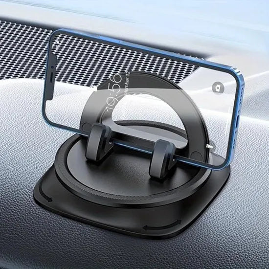 Telefoonhouder auto – Dashboard anti-slip sticky pad – Plakfunctie – Smartphone & muntenhouder – Zwart-Ilumina Benelux