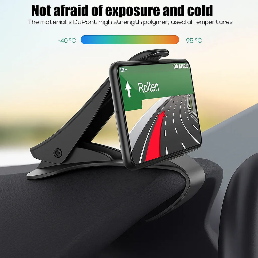 Telefoonhouder auto – Dashboard Autohouder – Universeel – Verstelbaar – Zwart-Ilumina Benelux