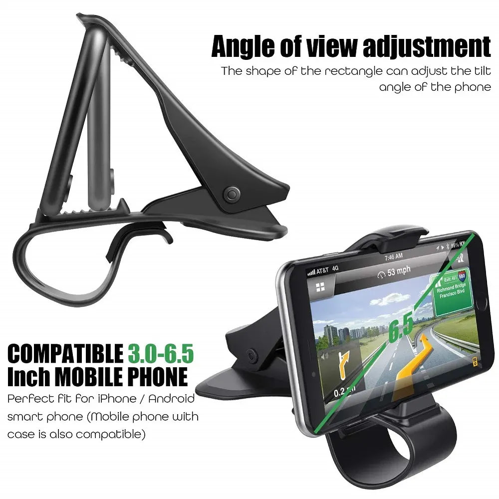 Telefoonhouder auto – Dashboard Autohouder – Universeel – Verstelbaar – Zwart-Ilumina Benelux