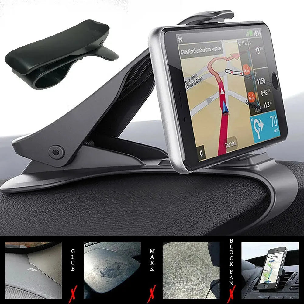 Telefoonhouder auto – Dashboard Autohouder – Universeel – Verstelbaar – Zwart-Ilumina Benelux