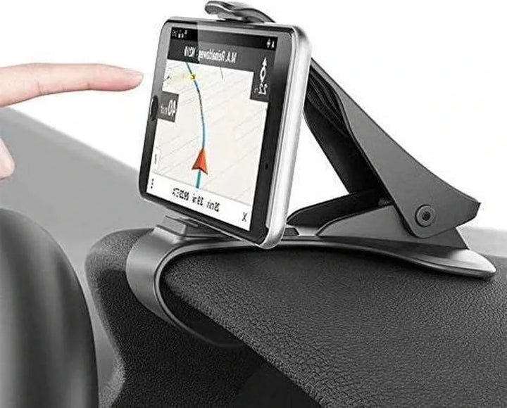 Telefoonhouder auto – Dashboard Clip Mount – 360° draaibaar – Verstelbare telefoon stand – Zwart-Ilumina Benelux