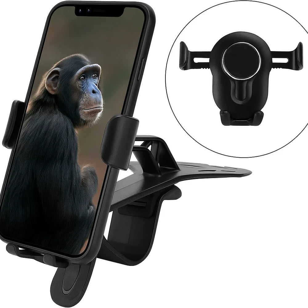 Telefoonhouder auto – Dashboard houder achter stuur – Universeel smartphonehouder – Anti-slip grip – Zwart-Ilumina Benelux