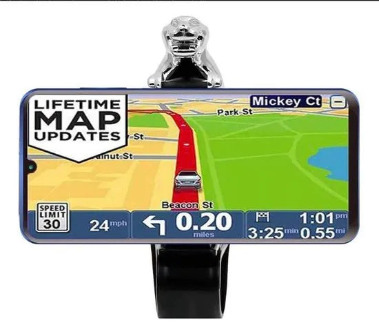 Telefoonhouder auto – Dashboard Klem Mount – Luipaard Design – Universeel – Zilver-Ilumina Benelux
