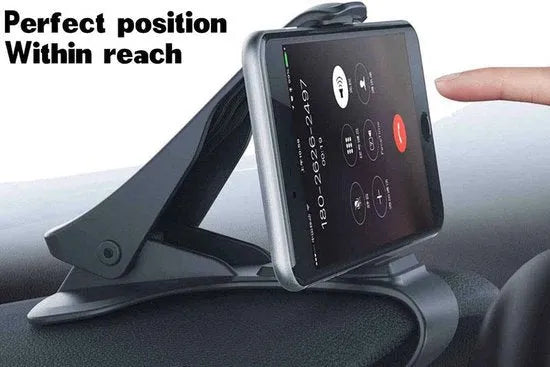 Telefoonhouder auto – Dashboard Montagestandaard – Universele GSM Houder – Stevige Grip – Zwart-Ilumina Benelux