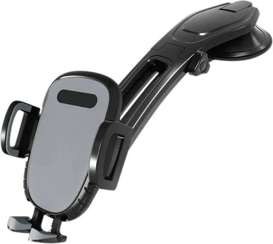 Telefoonhouder auto – Dashboard zuignap – 360° draaibaar – One Touch ontgrendeling – Grijs-Ilumina Benelux