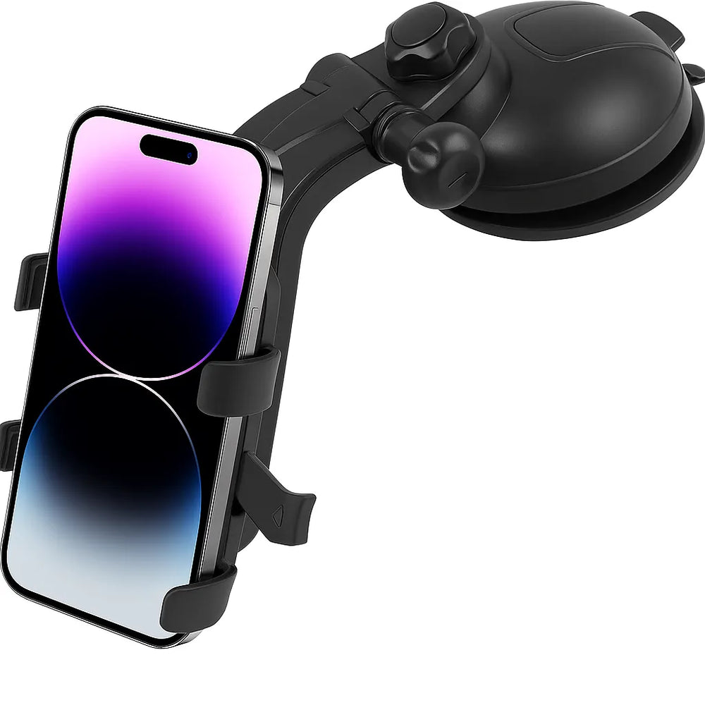 Telefoonhouder auto – Dashboard Zuignap – Stevige Autohouder – Universeel voor Smartphone/GSM – Zwart-Ilumina Benelux