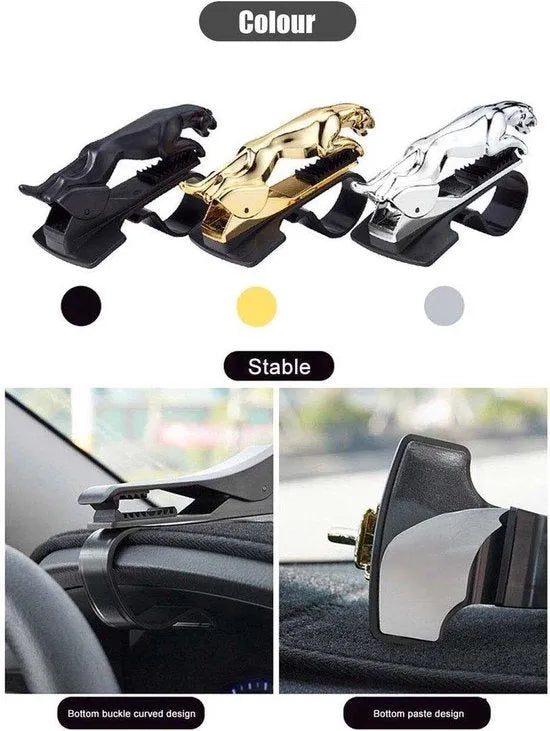 Telefoonhouder auto – Dashboardhouder – 360° draaibaar – Universeel – Luipaard design-Ilumina Benelux
