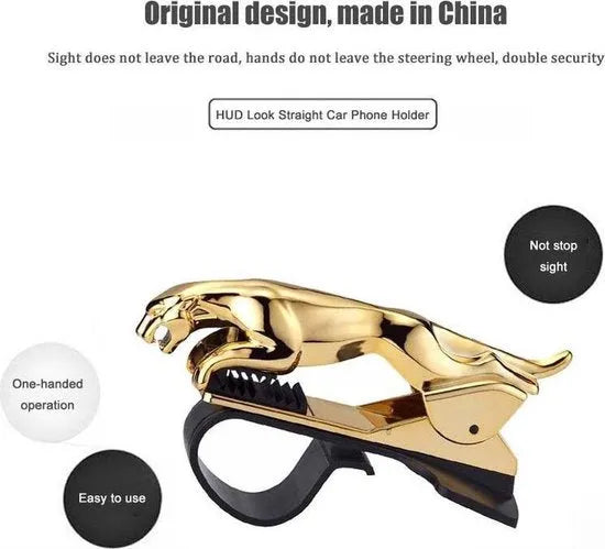 Telefoonhouder auto – Dashboardhouder – 360° draaibaar – Universeel – Luipaard design-Ilumina Benelux