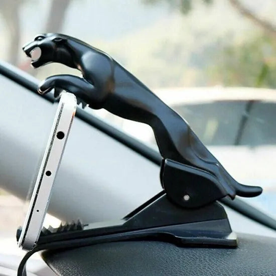 Telefoonhouder auto – Luipaard Vorm – Dashboard Achter Stuur – Universeel – Zwart-Ilumina Benelux