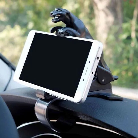 Telefoonhouder auto – Luipaard Vorm – Dashboard Achter Stuur – Universeel – Zwart-Ilumina Benelux