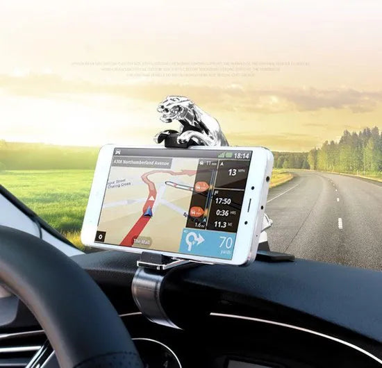 Telefoonhouder auto – Luipaard Vorm – Dashboard Achter Stuur – Universeel – Zwart-Ilumina Benelux