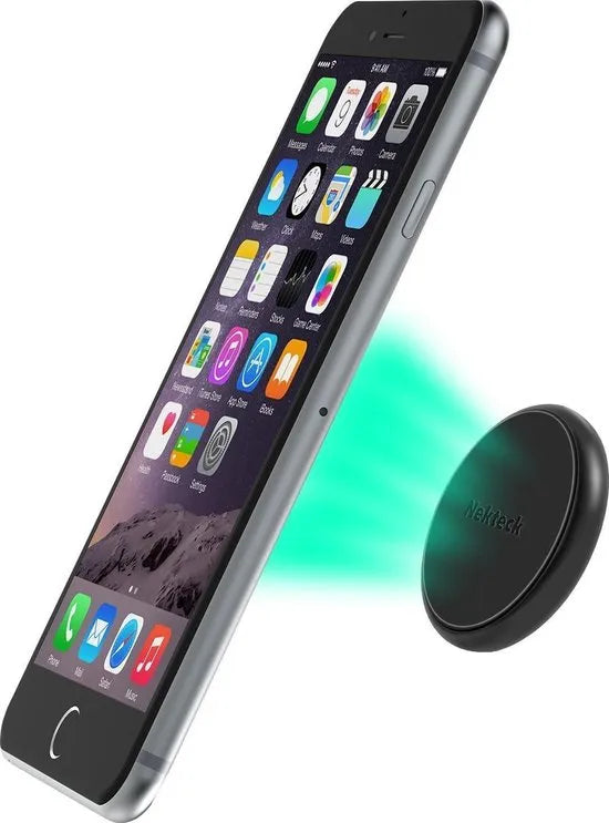 Telefoonhouder Auto – Magnetisch 4-Pack – Sticker Dashboard & Muurbevestiging – Inclusief Metalen Platen – Zwart-Ilumina Benelux