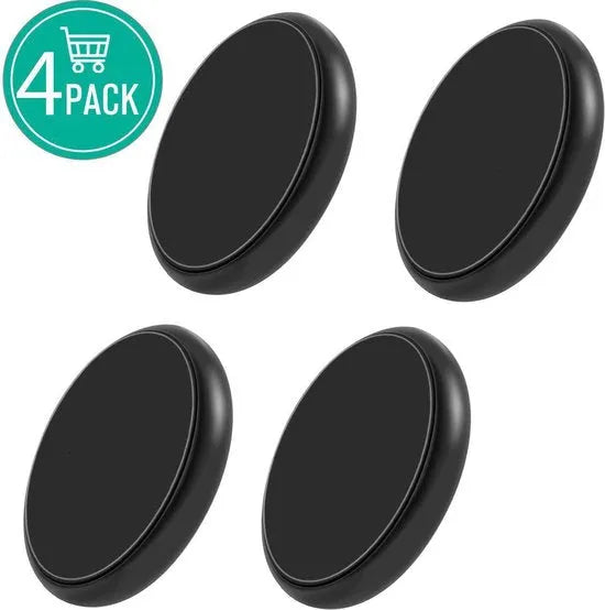 Telefoonhouder Auto – Magnetisch 4-Pack – Sticker Dashboard & Muurbevestiging – Inclusief Metalen Platen – Zwart-Ilumina Benelux