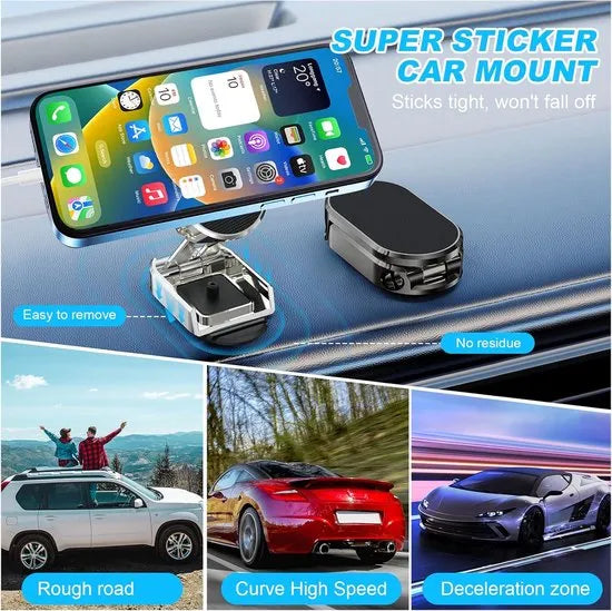 Telefoonhouder auto – Magnetisch Dashboardhouder – Sterke Magneet – Universele Autohouder – Zwart-Ilumina Benelux
