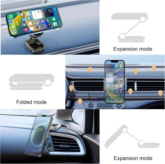 Telefoonhouder auto – Magnetisch Dashboardhouder – Sterke Magneet – Universele Autohouder – Zwart-Ilumina Benelux